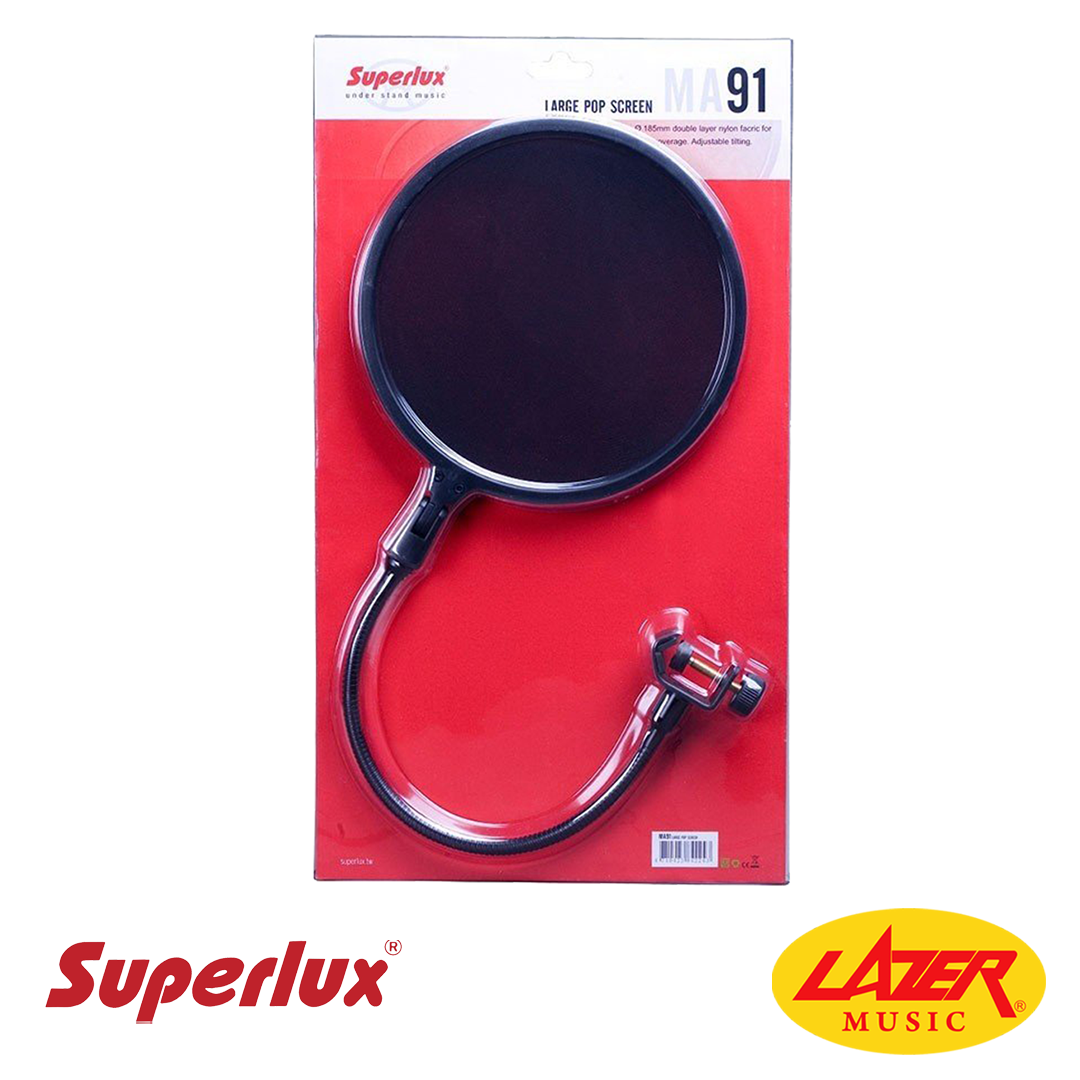 Superlux MA-91B Large Diameter Double Layer Pop Filter